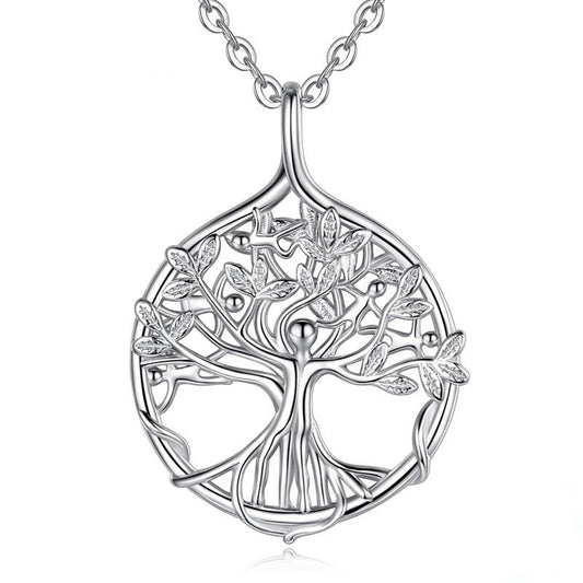 Anhänger Halskette "Baum des Lebens" 925 Sterling Silber Damen