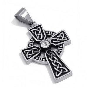 Anhänger Halskette "Keltisches Kreuz" silbern Unisex