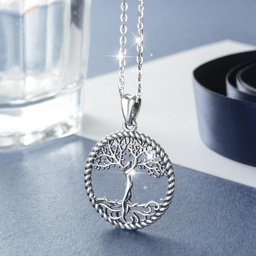Anhänger Halskette "Baum des Lebens" 925 Sterling Silber Damen