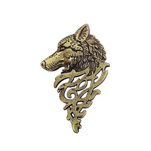 Brosche "Keltischer Wolf" drei Varianten Unisex